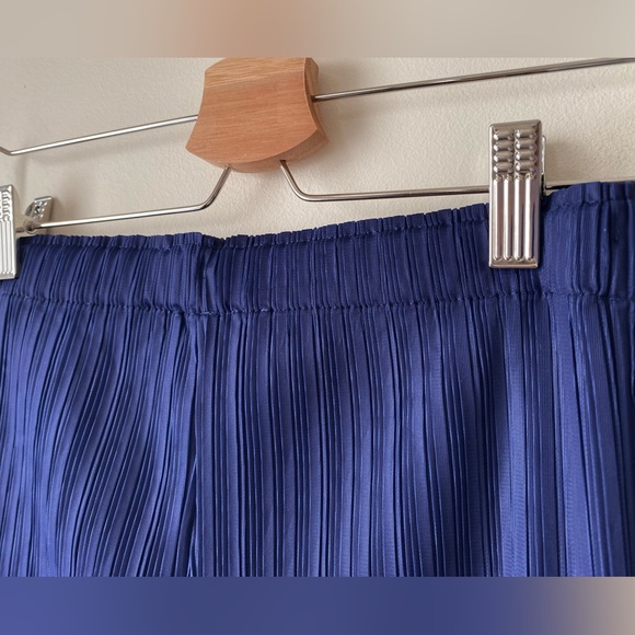 Micropleated blue ombre pants - Picture 8 of 13